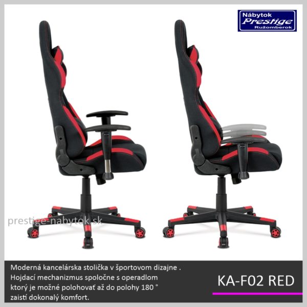 KA-F02 RED kancelárske kreslo 05