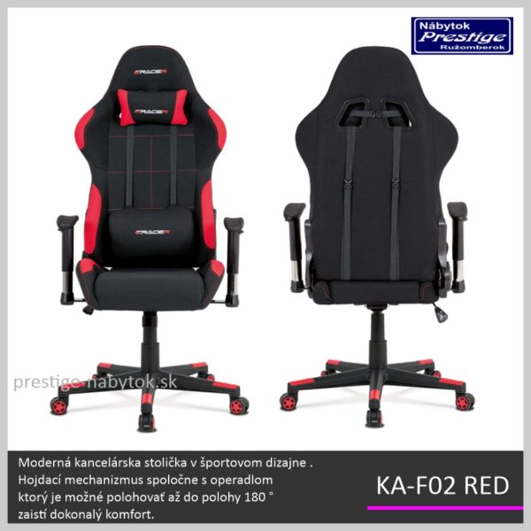 KA-F02 RED kancelárske kreslo 06++