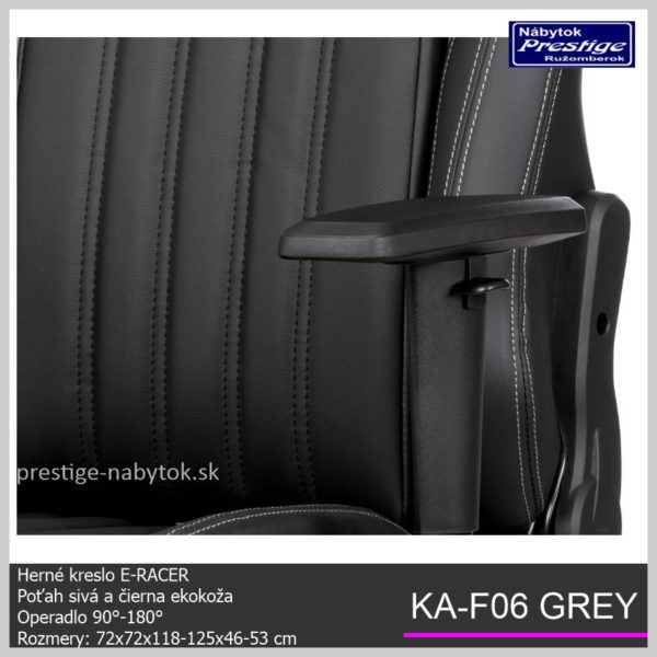 KA F06 Grey kancelárska stolička detail 02