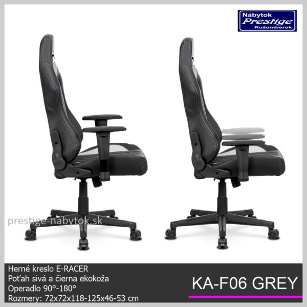 KA F06 Grey kancelárske kreslo 02
