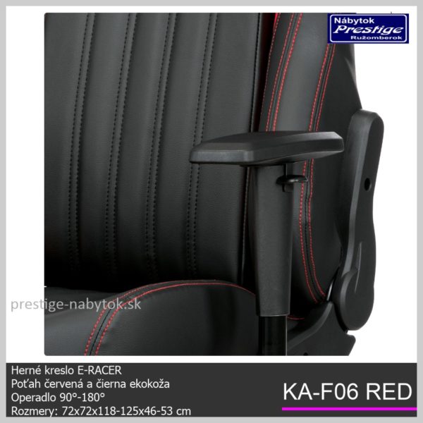 KA-F06 RED kancelárska stolička detail 02