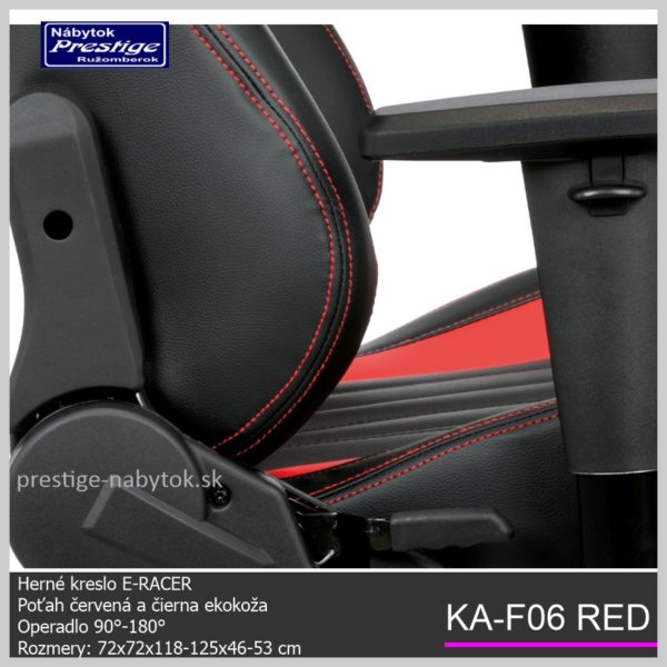 KA-F06 RED kancelárska stolička detail 06