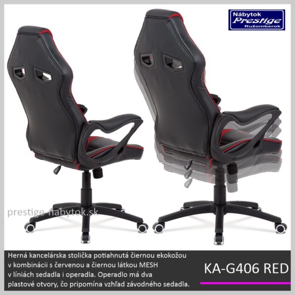 KA-G406 RED kancelárske kreslo 02