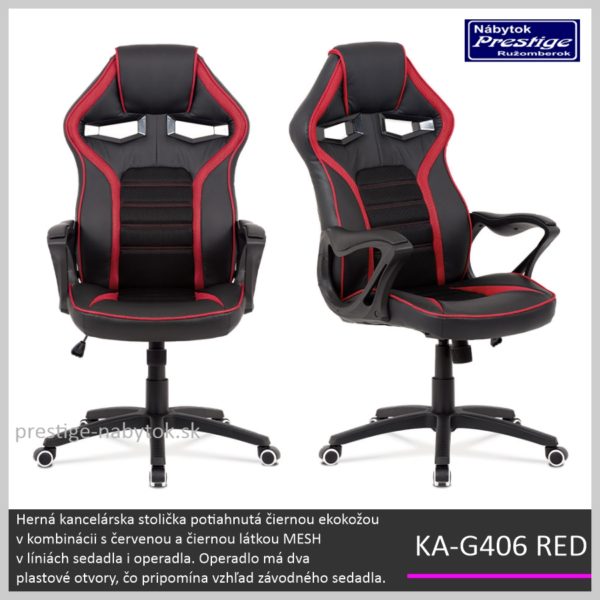 KA-G406 RED kancelárske kreslo
