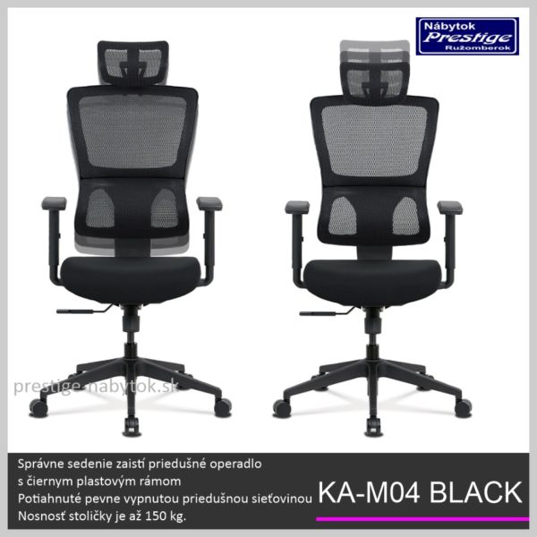 KA-M04 BK kancelárska stolička 04