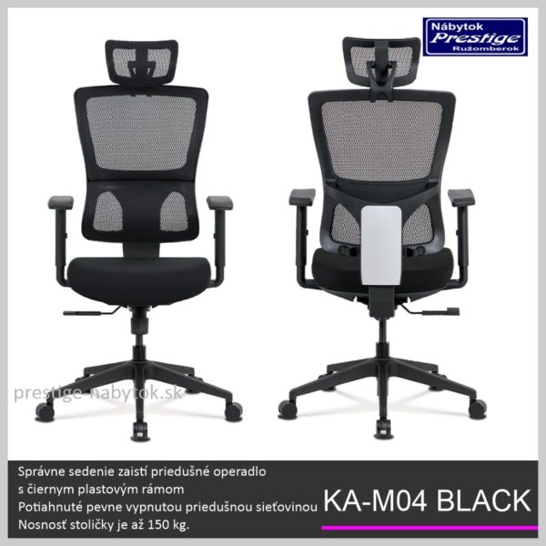 KA-M04 BK kancelárska stolička 05