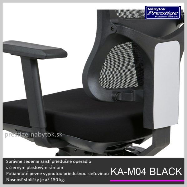 KA-M04 BK kancelárska stolička Detail 04