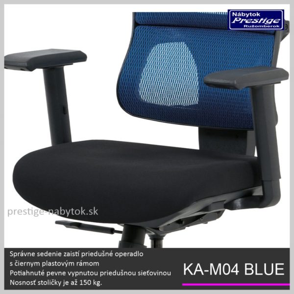 KA-M04 Blue kancelárska stolička Detail 02
