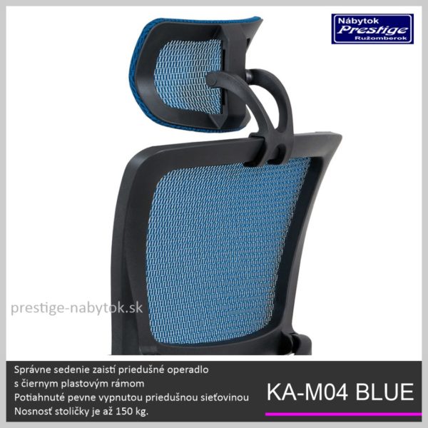 KA-M04 Blue kancelárska stolička Detail 03