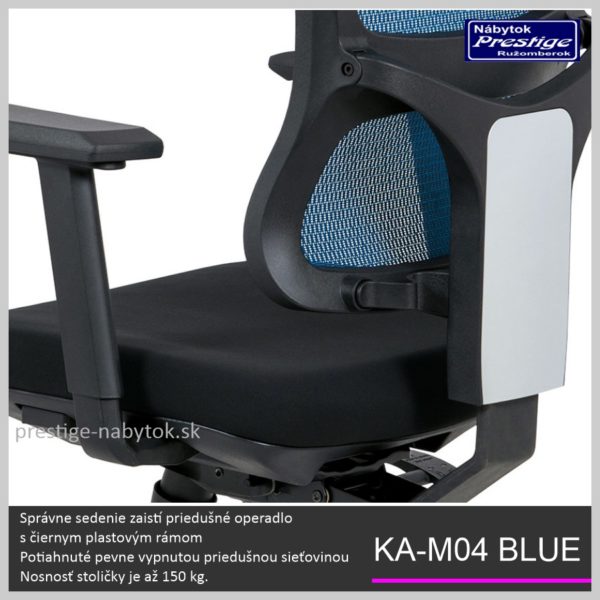 KA-M04 Blue kancelárska stolička Detail 04