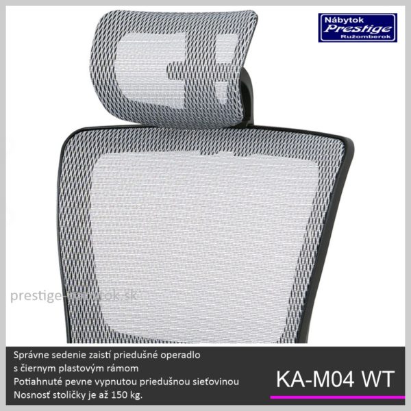 KA-M04 WT kancelárska stolička Detail 01