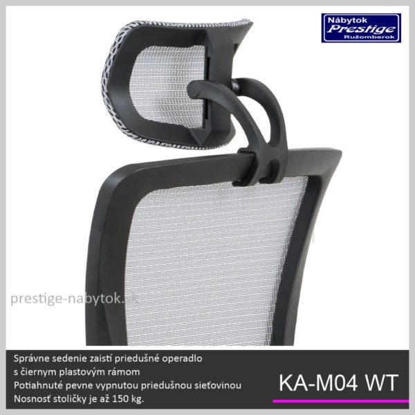 KA-M04 WT kancelárska stolička Detail 03