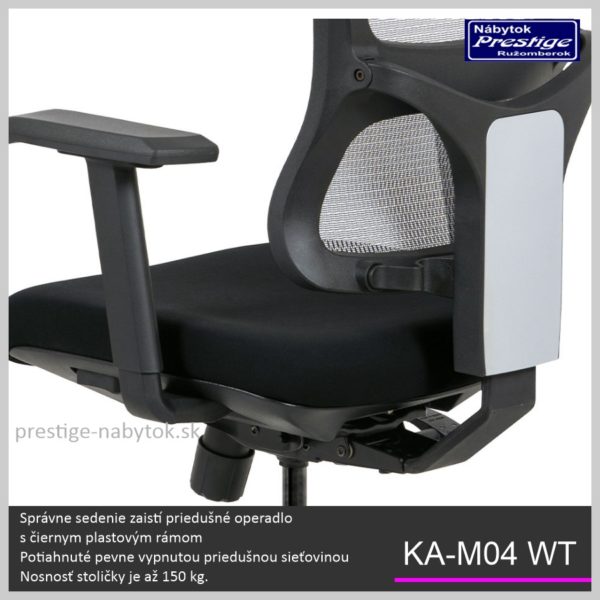 KA-M04 WT kancelárska stolička Detail 04