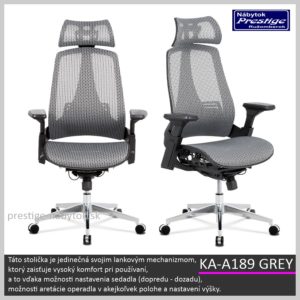 KA-A189 GREY kancelárske kreslo