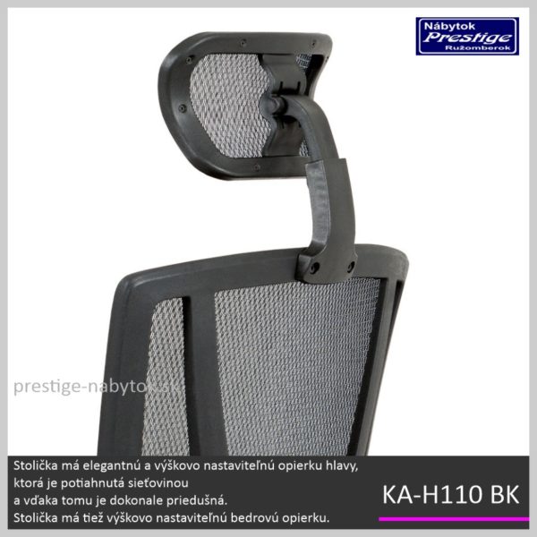 KA-H110 BK kancelárska stolička Detail 02