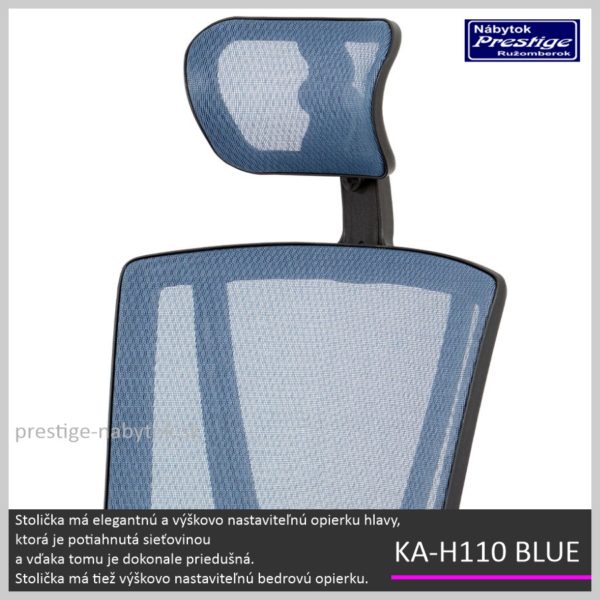 KA-H110 BLUE kancelárska stolička Detail 01