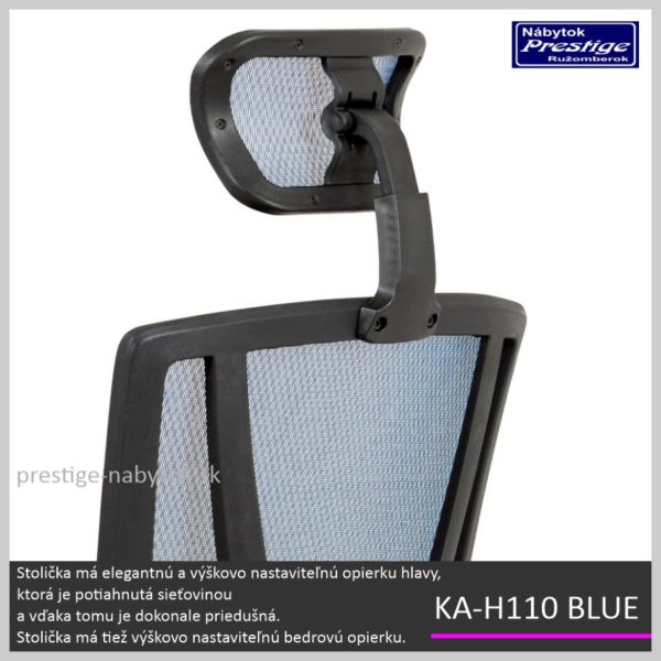 KA-H110 BLUE kancelárska stolička Detail 02