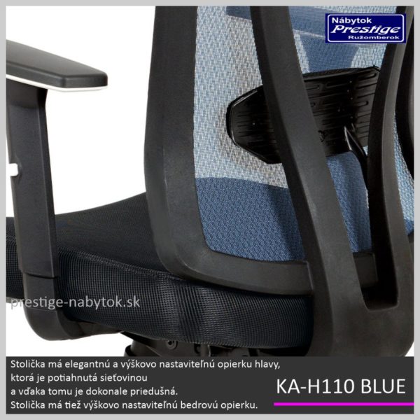 KA-H110 BLUE kancelárska stolička Detail 04