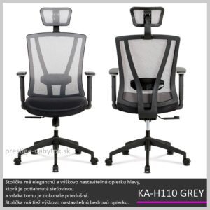 KA-H110 GREY kancelárska stolička