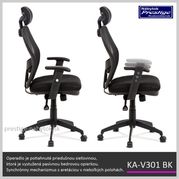 KA-V301 BK kancelárska stolička 04