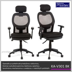 KA-V301 BK kancelárska stolička