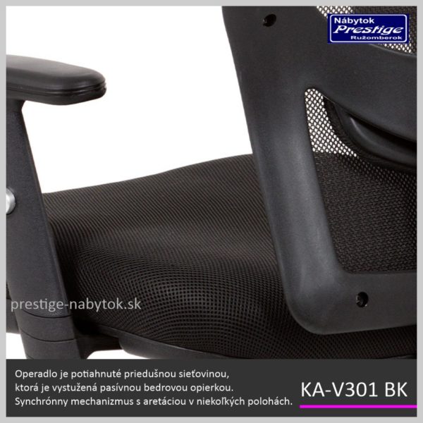 KA-V301 BK kancelárska stolička Detail 04